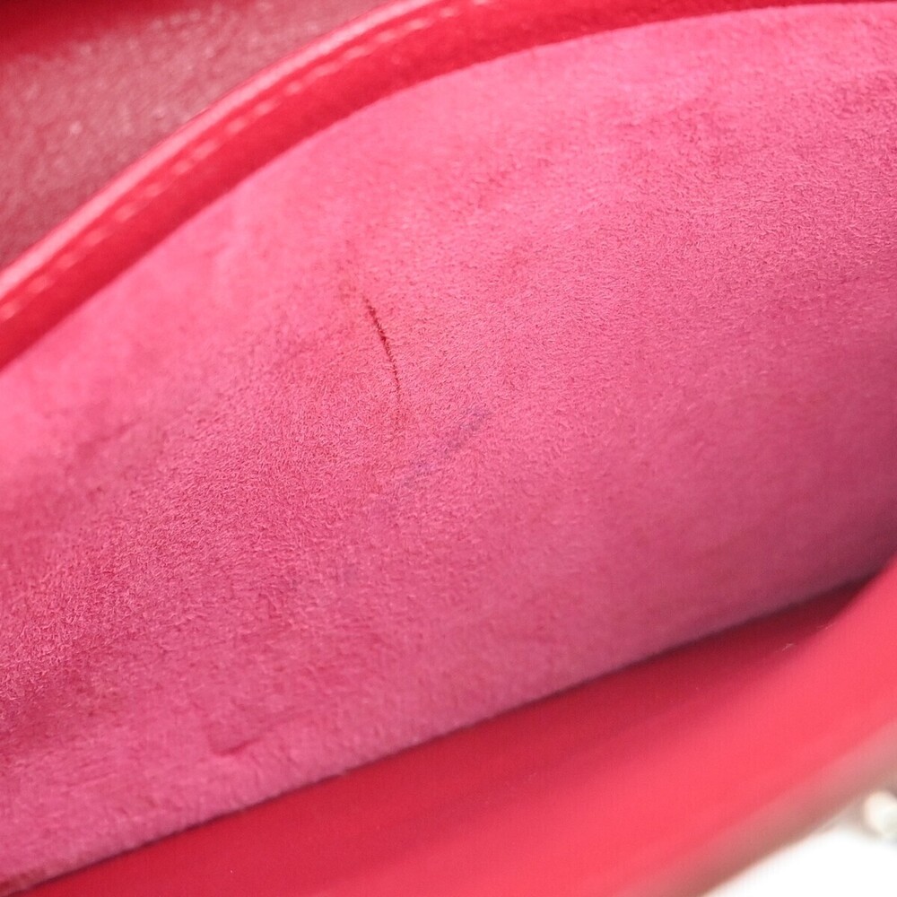 Hermes Kelly Red Chevre de Coromandel with Palladium Hardware 25 - Picture 11 of 14